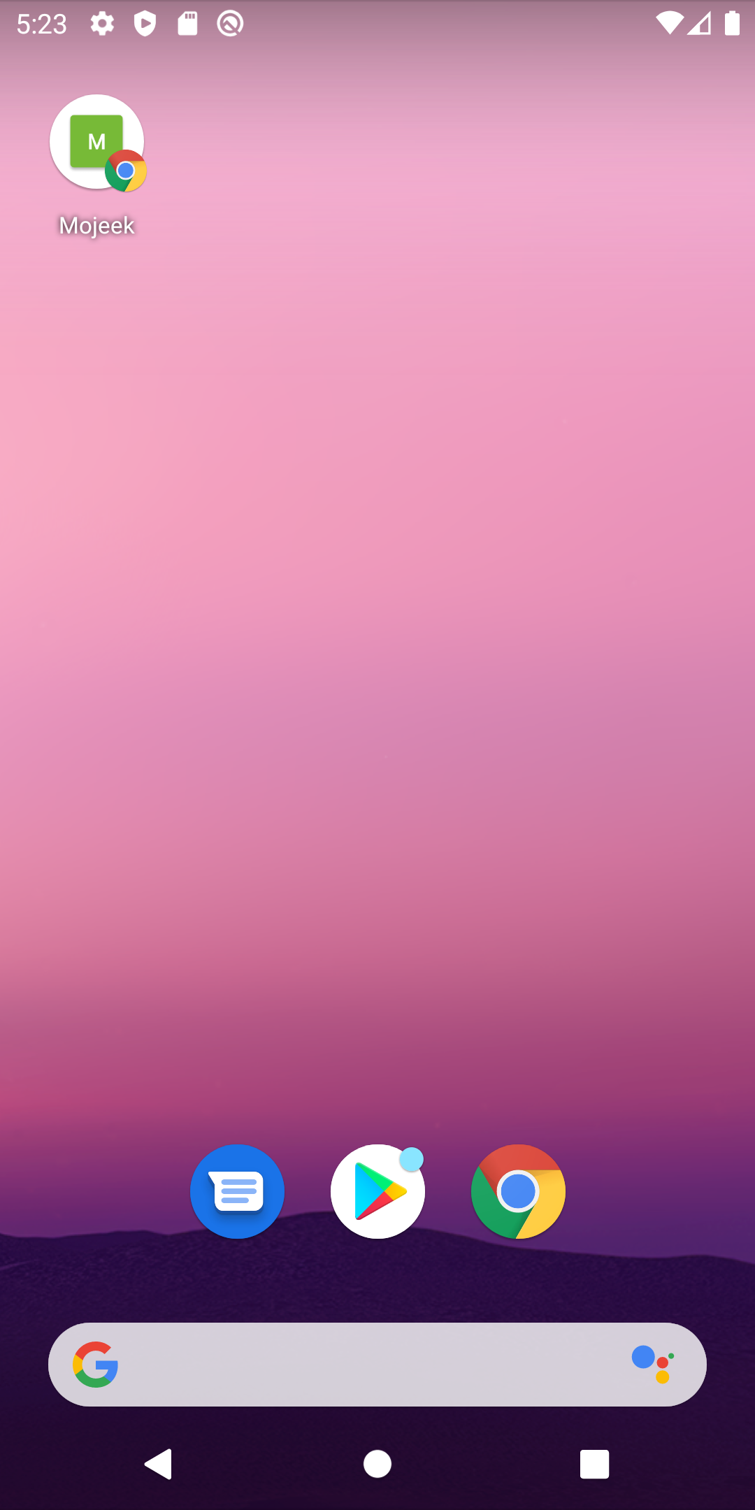 Add Mojeek To your Android Home Screen